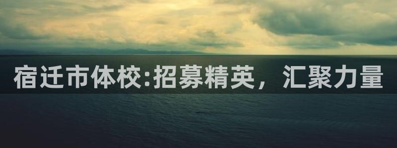 谈球吧体育官网：宿迁市体校:招募精英，汇聚力量